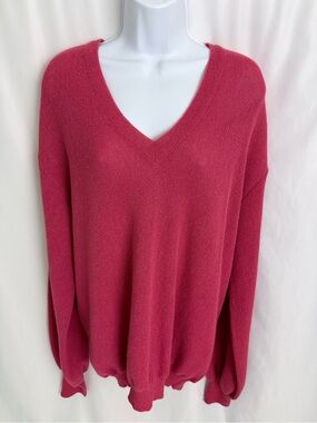Vtg. Andean Knit 100% Alpaca Wool Oversized Sweater Size Large